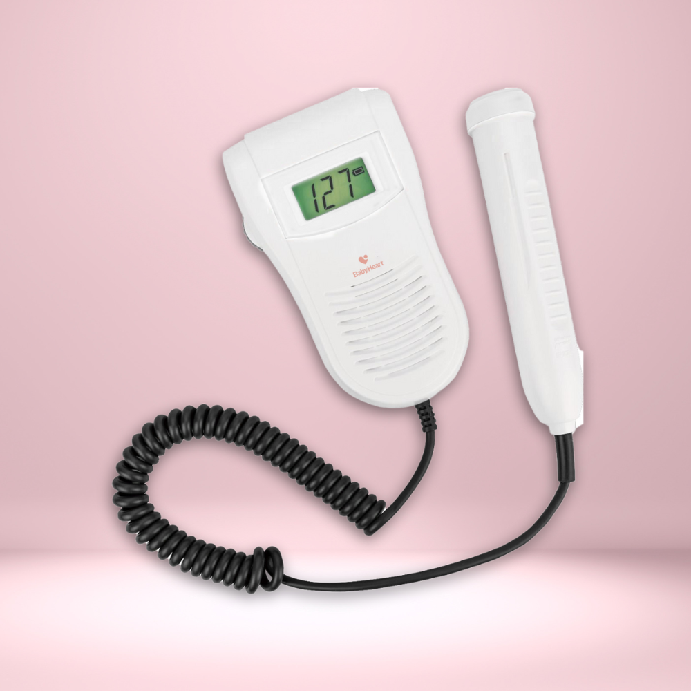 NEW Babyheart Fetal Doppler on pink background