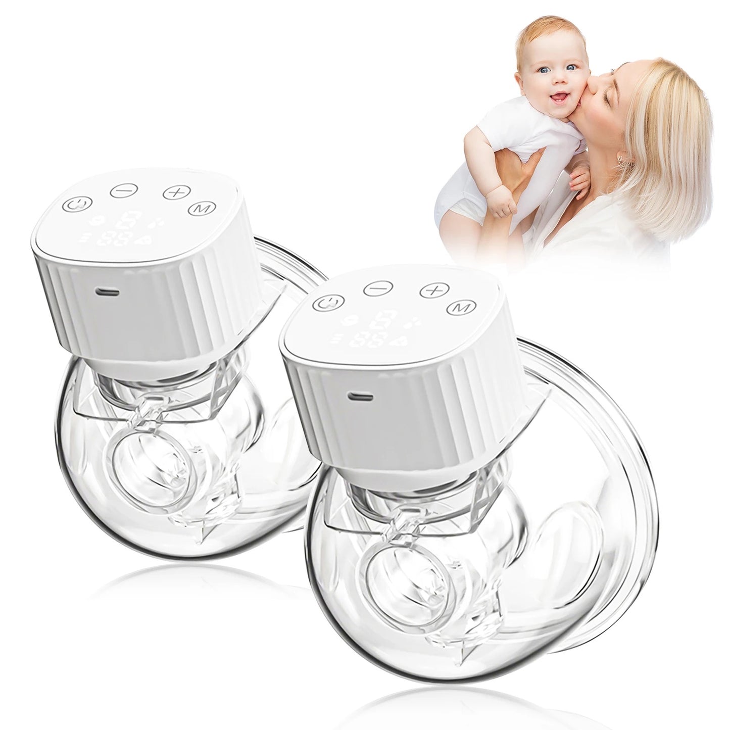 BabyHeart HiFlow Wearable Electric Breast Pump - FDA Cleared