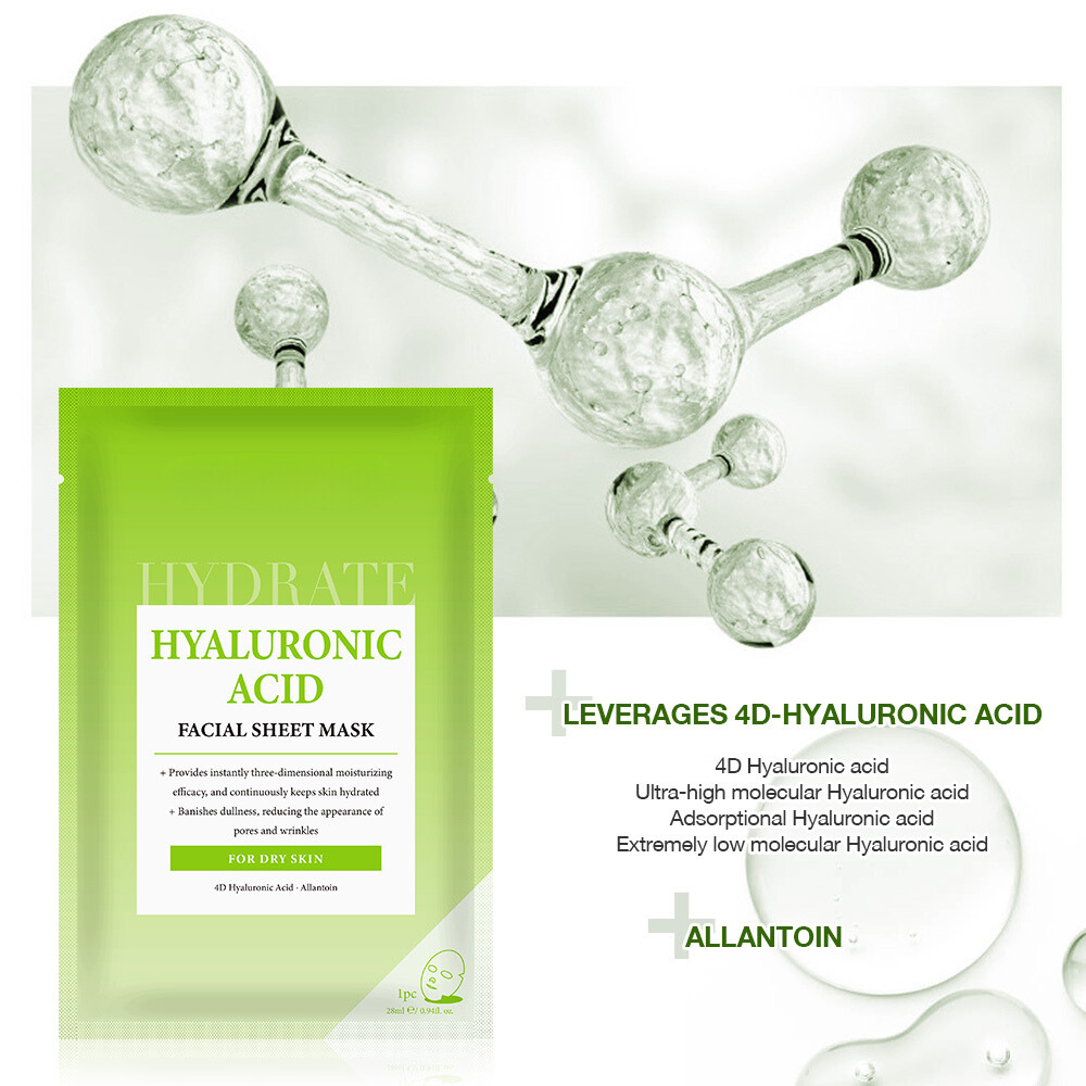 Hyaluronic acid facial mask ingredients